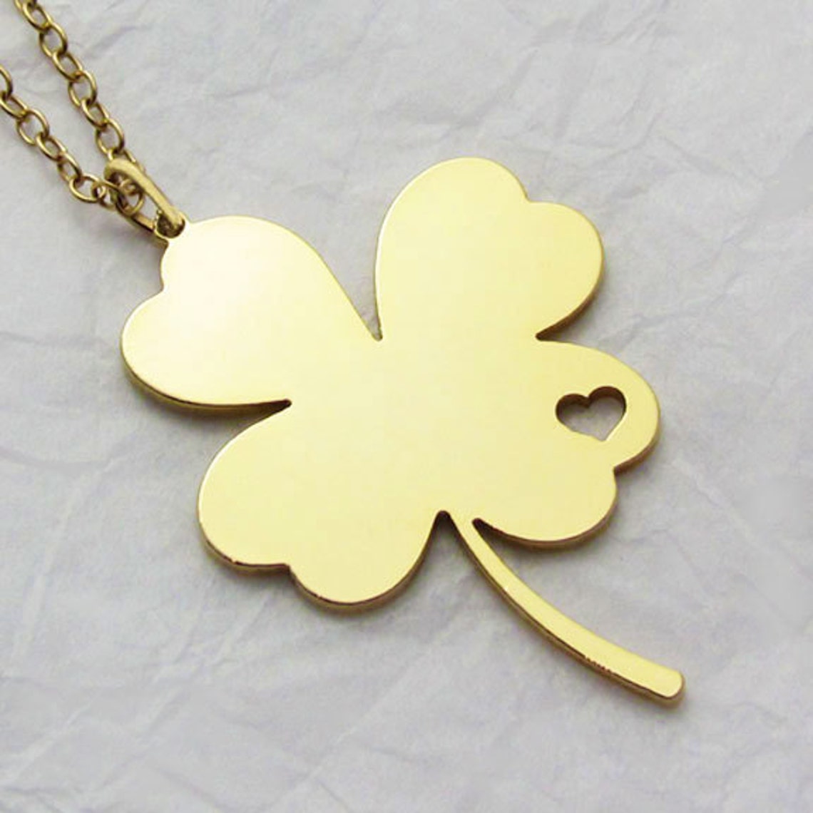 Fourleaf Clover Necklace Etsy