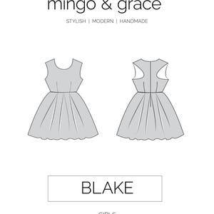 BLAKE pdf Sewing Pattern Girls/Tween sizes 6 14 image 3