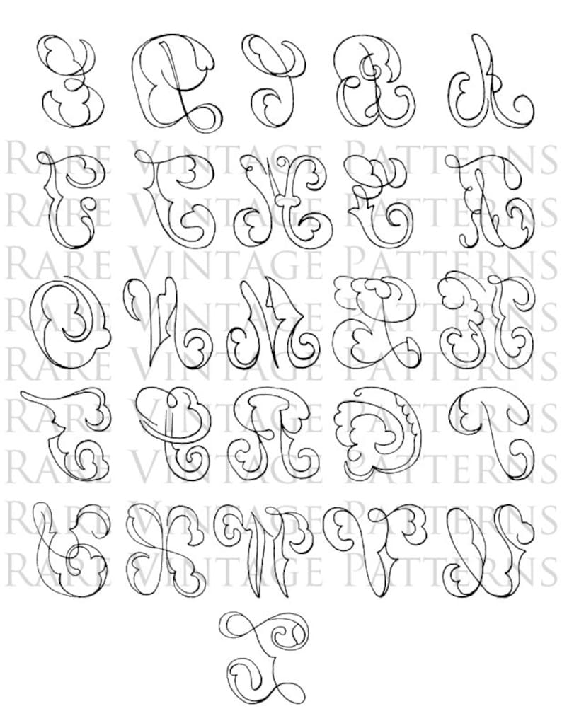 Fancy Alphabet Letter Templates