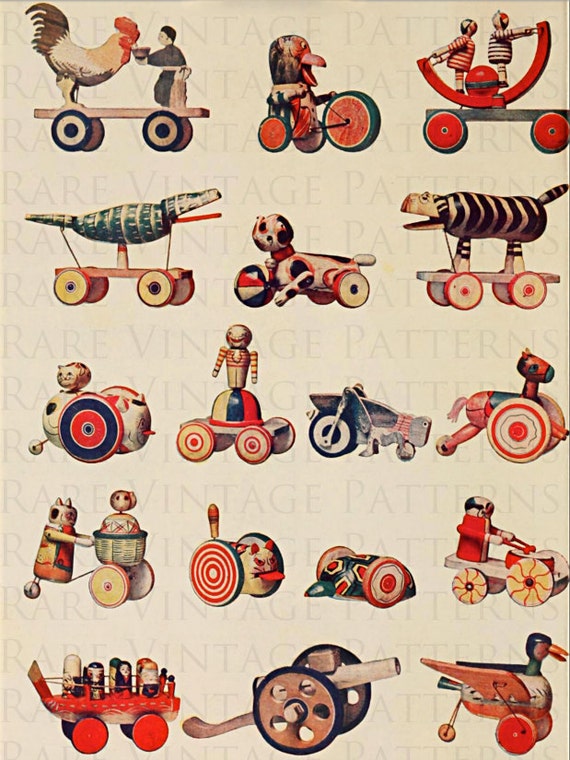 antique wooden toys
