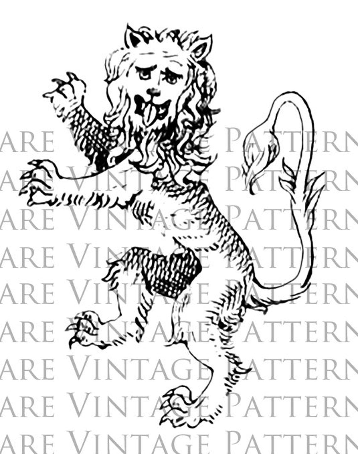 Vintage HERALDIC SYMBOLS STENCILS 2x Files 300 Dpi Jpg Png Etsy