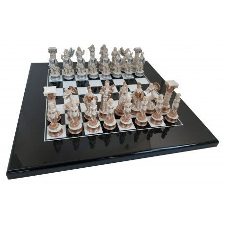 GALANT Exclusive Hand Carved Wooden Chess Set 58 x 58cm Extra Large chess  Board