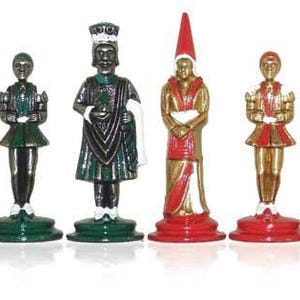 CAMELOT: Chess Set with Briar Erable Wood Chessboard