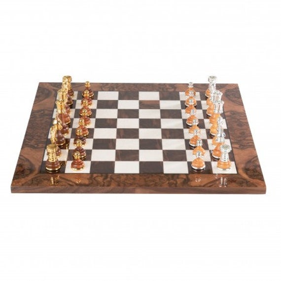 GALANT Exclusive Hand Carved Wooden Chess Set 58 x 58cm Extra Large chess  Board