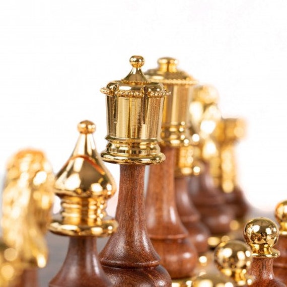 GALANT Exclusive Hand Carved Wooden Chess Set 58 x 58cm Extra Large chess  Board