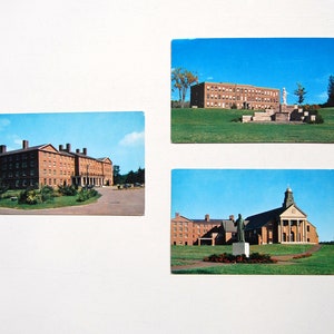 60 Merrimack College, Andover, Massachusetts Chrom Vintage Postkarten, unbenutzt, Blank