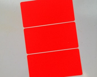 Neon Orange Vintage Label, Sticker