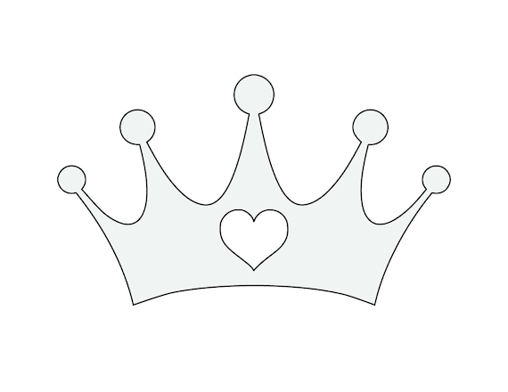 Free Free 308 Princess Crown Outline Svg SVG PNG EPS DXF File