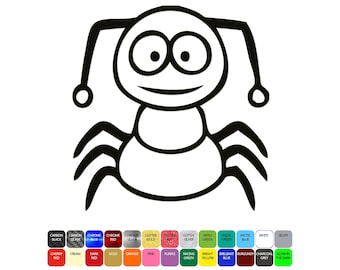 Cartoon Fish Vinyl Car Wall Funny Stickers Premium 10 Year Grade Multi Buys