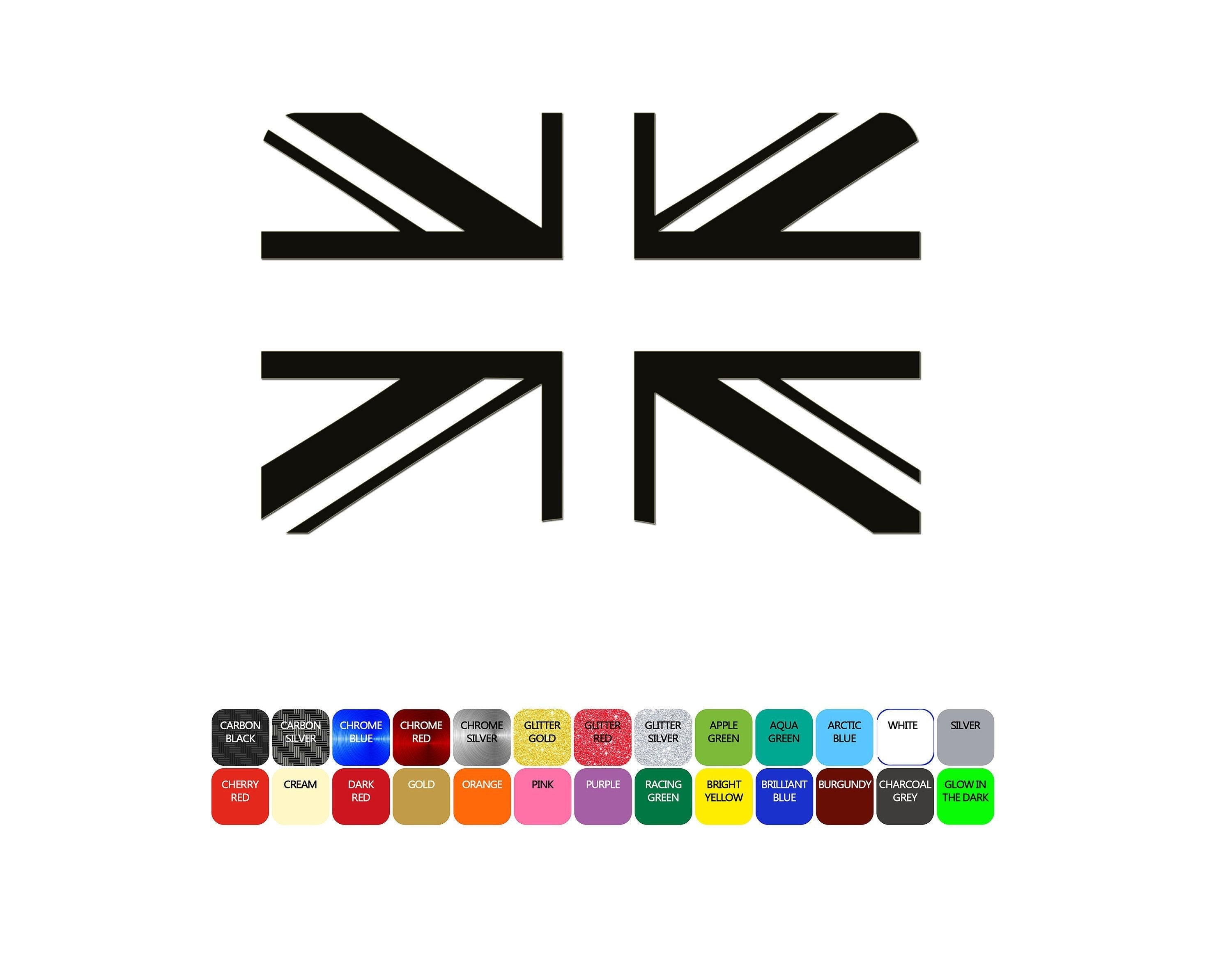 Union Jack Flag Stickervinyl Wall Stickercar Sticker Etsy
