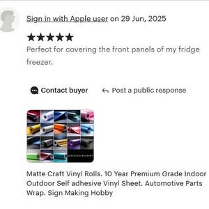 May include: A grid of various colored matte craft vinyl rolls. The rolls are self-adhesive and suitable for indoor and outdoor use. The product is designed for automotive parts wrap and sign making hobby projects.