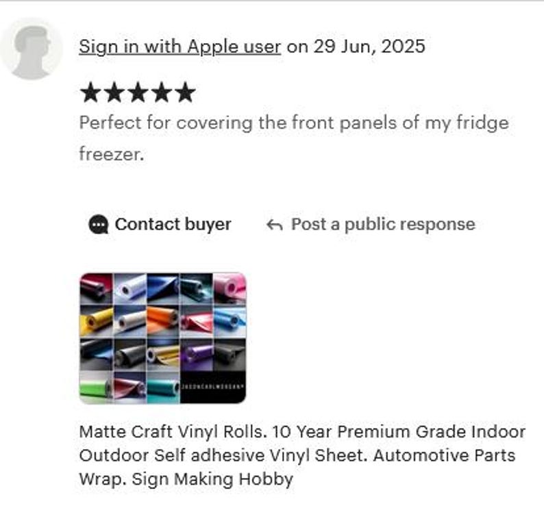 May include: A grid of various colored matte craft vinyl rolls. The rolls are self-adhesive and suitable for indoor and outdoor use. The product is designed for automotive parts wrap and sign making hobby projects.