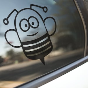 Cartoon abeille autocollant-Vinyle Wall Sticker-Autocollant De Voiture Decal-Car Decal-Ordinateur Portable Autocollant-