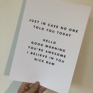 Just In Case No One Told You Inspirerende citaatafdruk als muurdecoratie