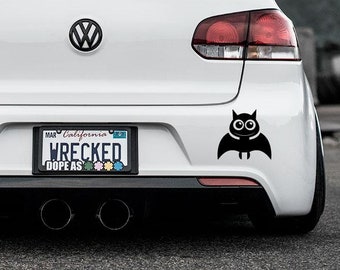 Schattige bumpersticker vleermuis