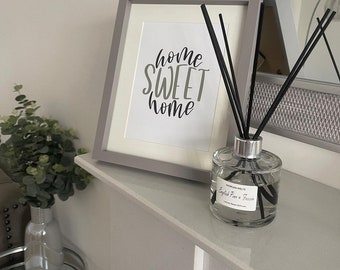 Home Sweet Home-print: eenvoudig muurdecor