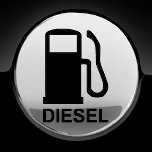 Diesel  Fuel Only Fuel Cap Cover Car Sticker