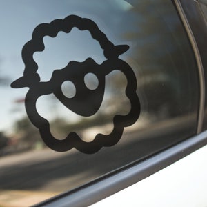 Cartoon Funny Sheep Sticker-Vinyl Wall Sticker-Car Sticker Decal-Car Decal-Laptop Sticker-High Grade Stickers-Outdoor Decals