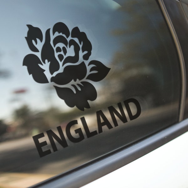 Rose Of England Vinyl Car Sticker Decal-Wall Sticker-High Grade Stickers-Outdoor Decals-Silhouette Sticker