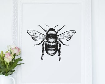 Trzmiel - urocza, prosta dekoracja ścienna do domu