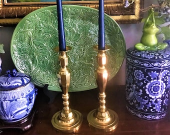 Vintage Brass Candle Holders Brass Candlesticks Tablescape Décor Vintage Wedding Décor