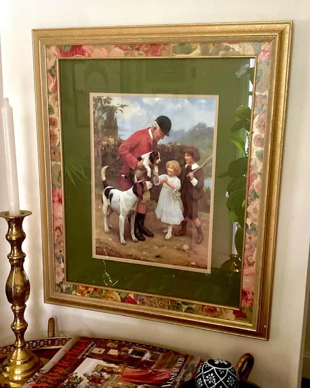 Vintage Framed Wall Art English Country Art Traditional Art Etsy