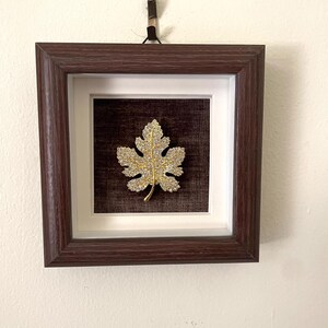 Maple Leaf Shadow Box Wall Decor