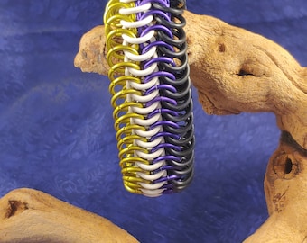 Pulsera europea 6-1 elástica no binaria Pride