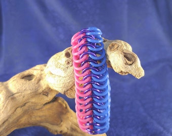 Pulsera europea 6-1 elástica del orgullo bisexual