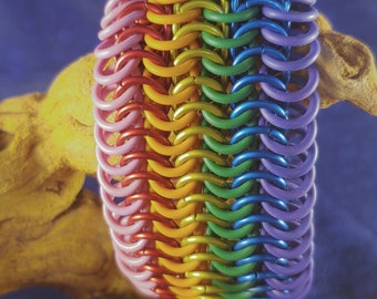 Pulsera europea 6-1 Stretchy Rainbow Pride