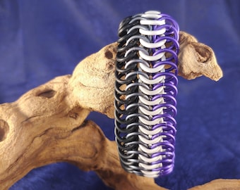 Pulsera europea 6-1 Stretchy Asexual Pride