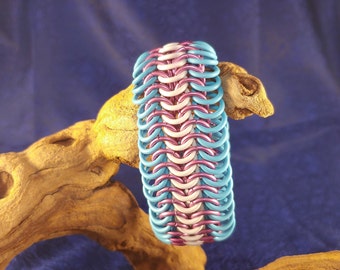 Pulsera europea 6-1 Stretchy Trans Pride