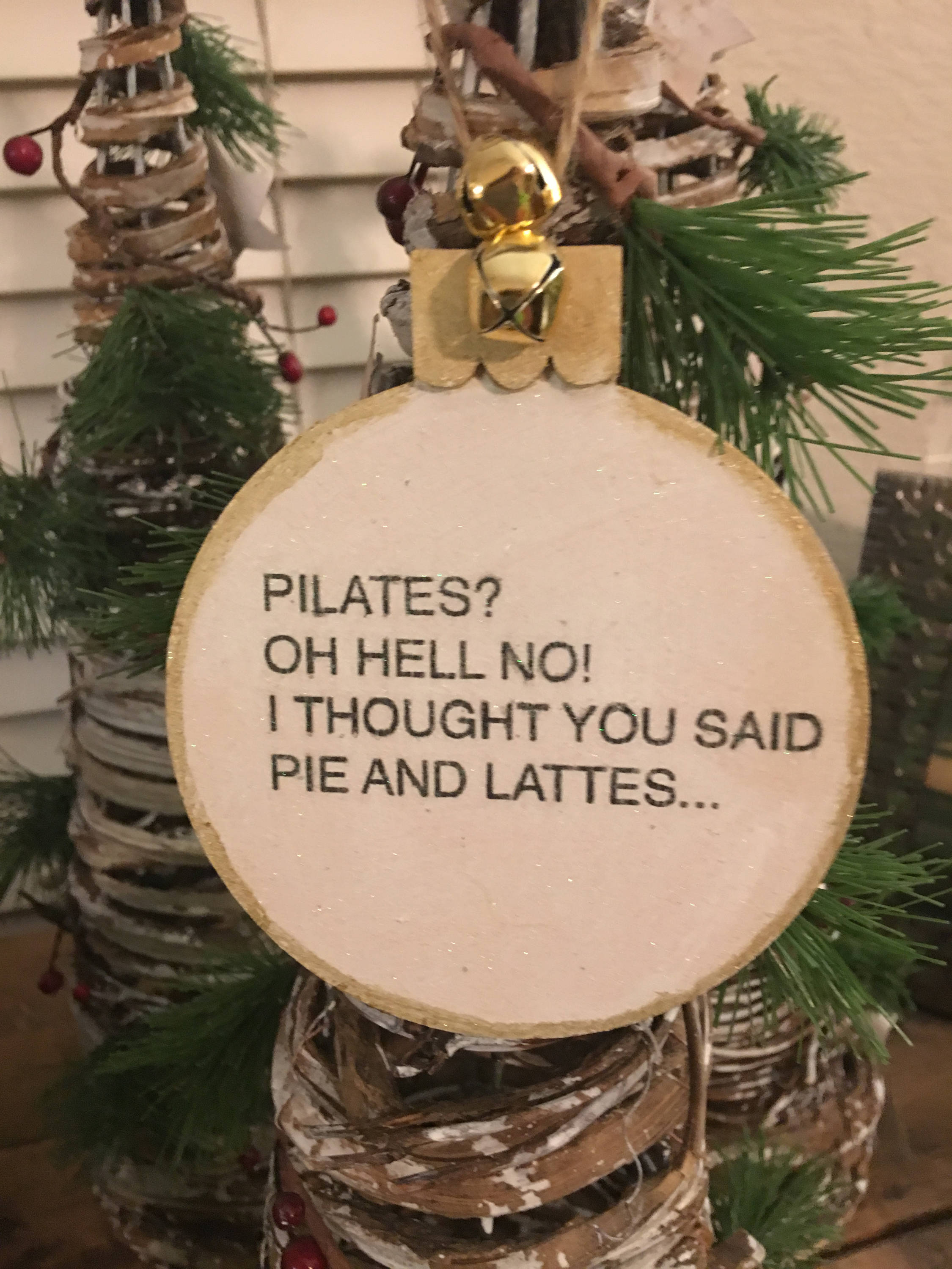 Pilates Christmas Ornament 