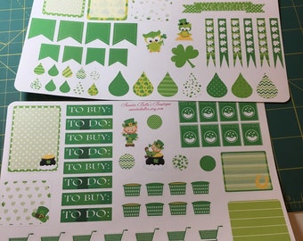 March Theme sticker set for planner for erin condren, filifax scrapbooking, planner