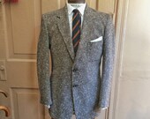 1950s Fleck Wool Tweed Patch Pocket Sport Coat. Size 38 2010