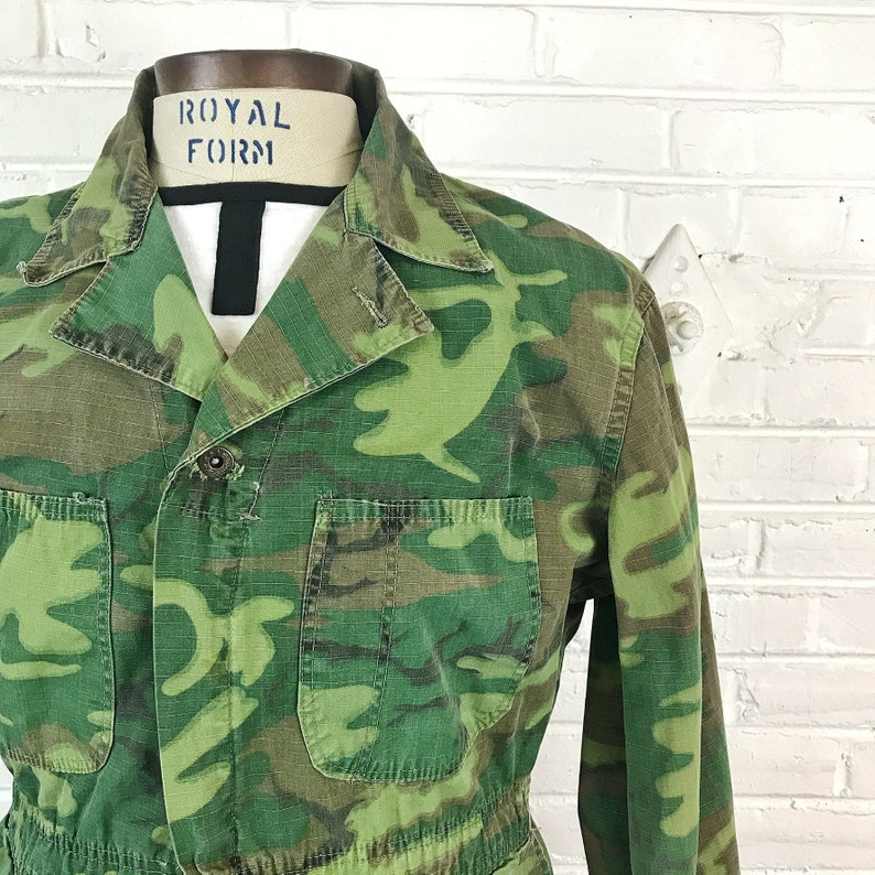 Size S/M Vintage 1960s 1970s Ripstop Lowland ERDL Camouflage | Etsy