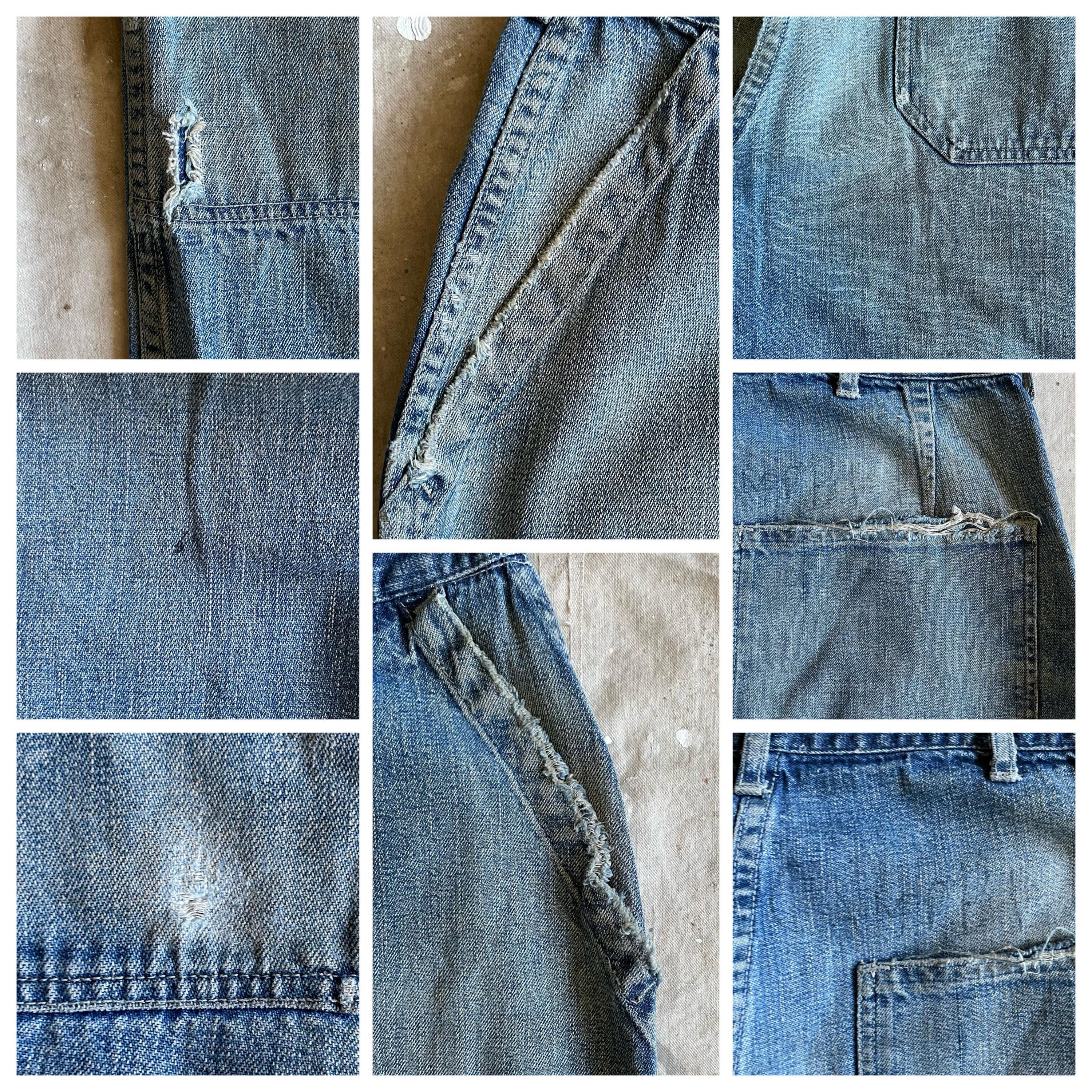 Size 29x31 Vintage 1940s 1950s US Navy Dungarees Denim Jeans Size 29x31 Vintage 1940s 1950s US Navy Dungarees Denim Jeans