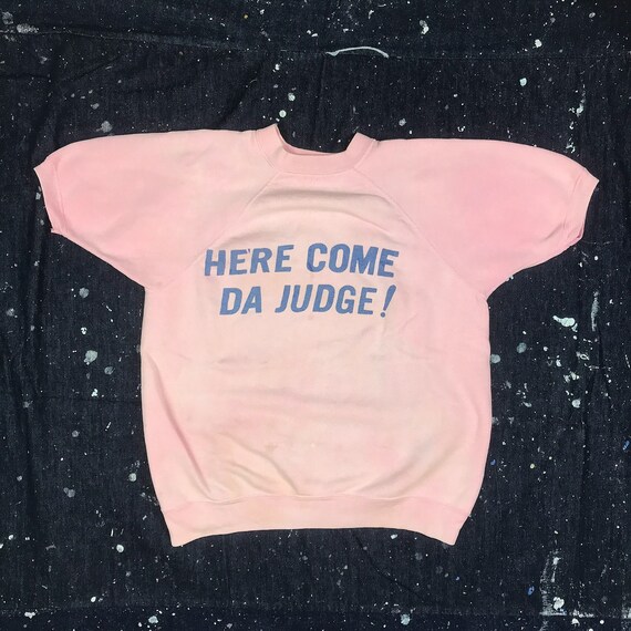 Size S / M Vintage 1960s Here Comes da Judge Pink