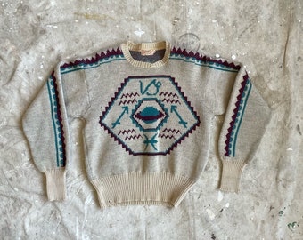 Size S/M 1930s Vintage Jantzen Zodiac Sweater 2192