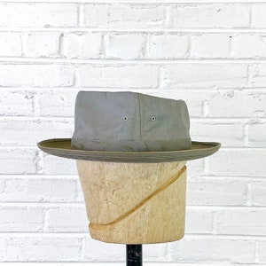 Size 7 1/4 Vintage 1940s 1950s Koko Kooler Showerproof Fedora Fishing Hat image 3