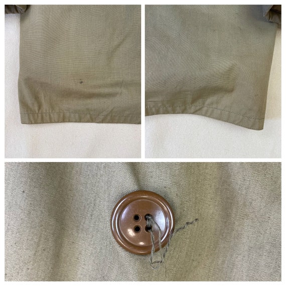 Size 38 (M) Vintage 1940s WW2 US Army Cotton Olive Drab Mackinaw