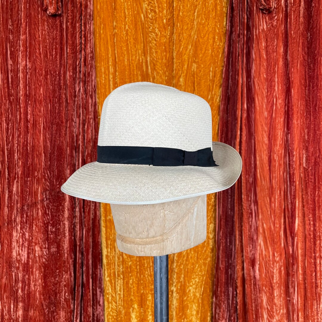 Size 7 1/8 Vintage Lock & Co. Straw Montecristi Panama Fedora Hat - Etsy