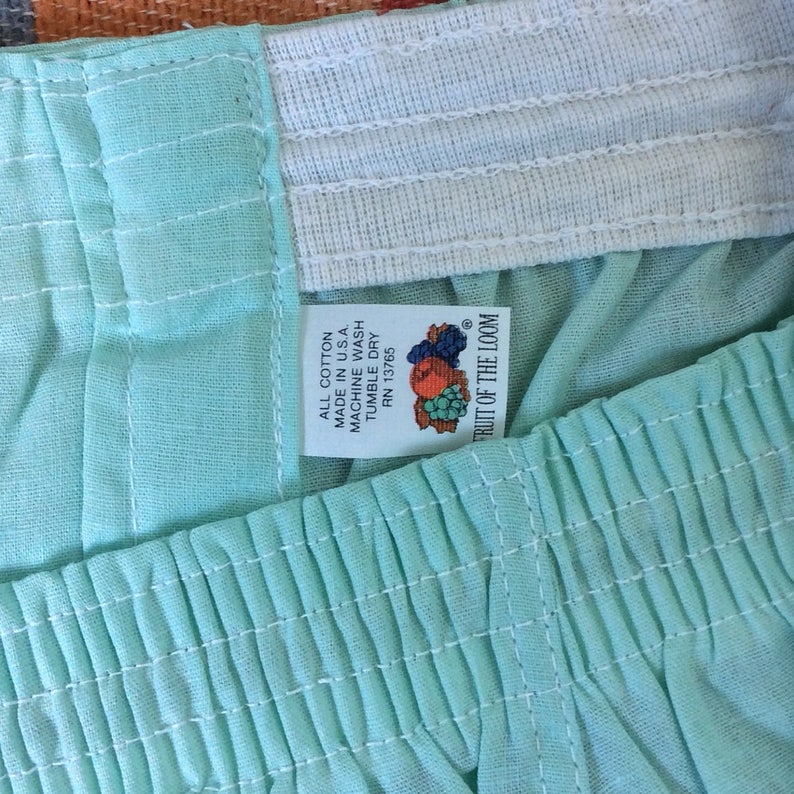 Vintage NOS 1970s Fruit of the Loom Sanforized Cotton Multicolor Boxer Shorts 3 Pack. Size 52 2152 image 4