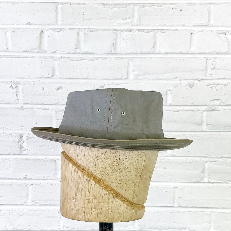 Size 7 1/4 Vintage 1940s 1950s Koko Kooler Showerproof Fedora Fishing Hat image 5