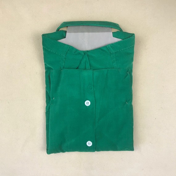 Boy’s M (10-12) Vintage 1950s NOS Green Corduroy … - image 4