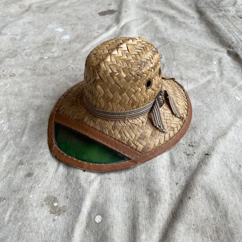 Turner Straw Hat with Green Visor