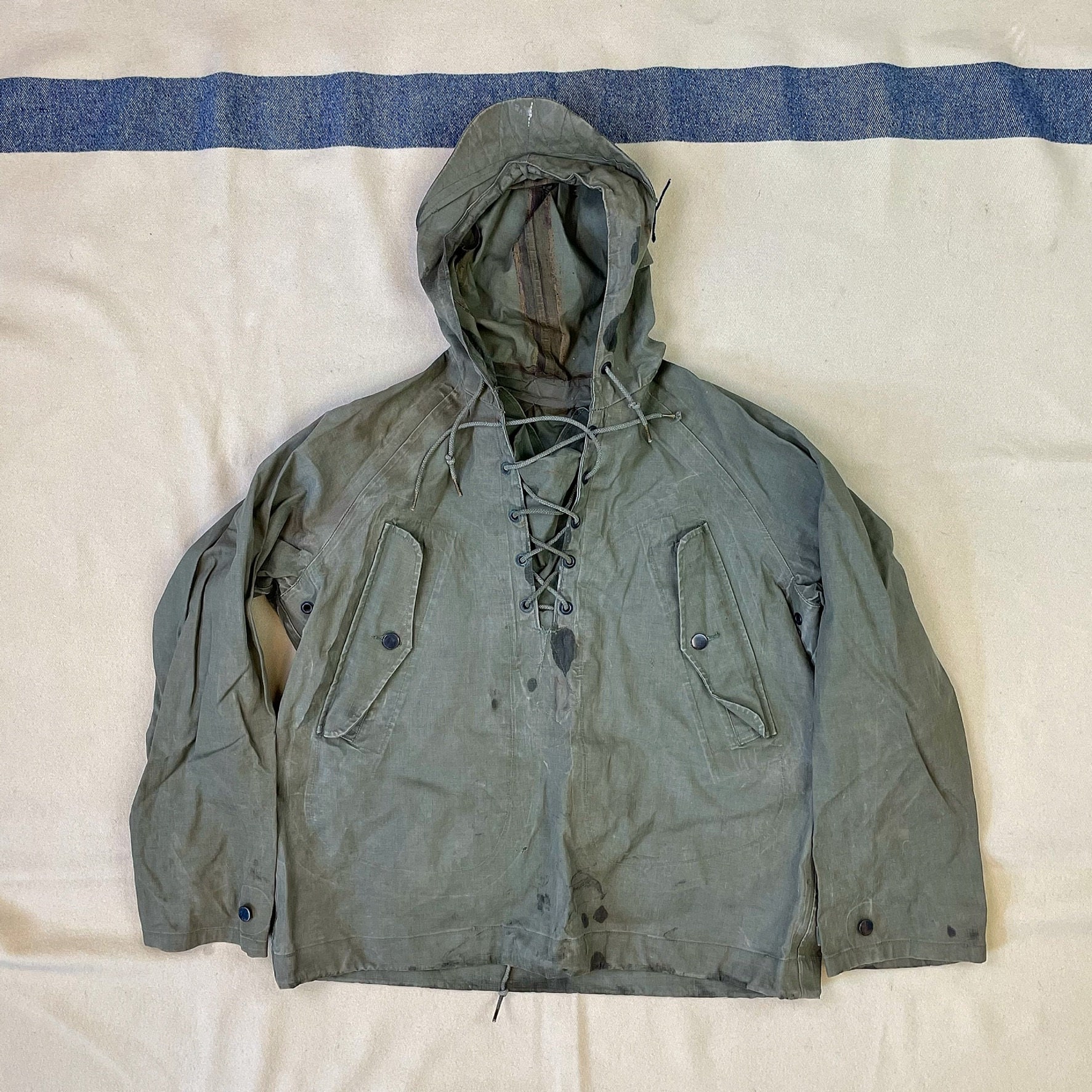 Size Small Vintage 1950s 1960s US Navy Wet Weather Parka W Size Small Vintage 1950s 1960s US Navy Wet Weather Parka W