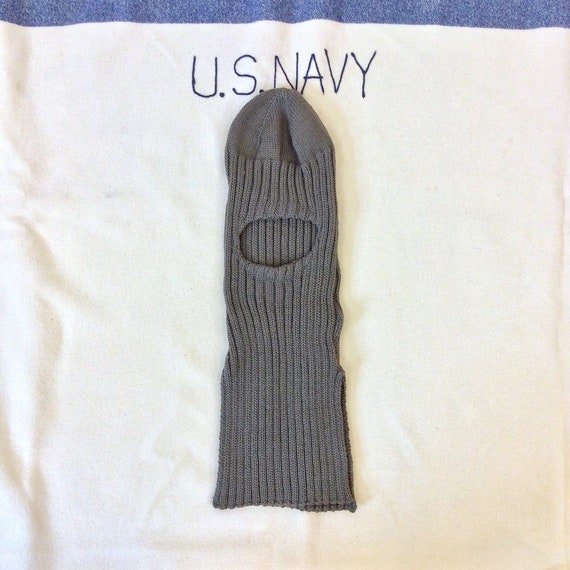 Size Small Vintage 1940s US Navy OD Wool Knit Bala
