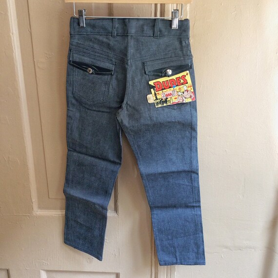 Vintage NOS 1950s Boy's Dude's Black Denim Jeans. Size | Etsy