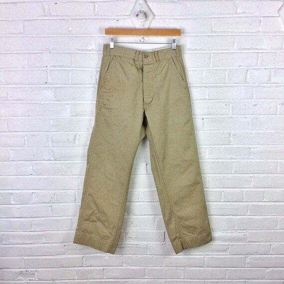 30x30 Vintage Workwear Double Stitched Khaki Chino